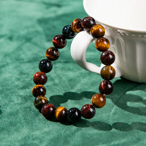 Colorful/Red/Yellow/Blue Tiger Eyes Bracelet-彩/红/黄/蓝虎眼手串