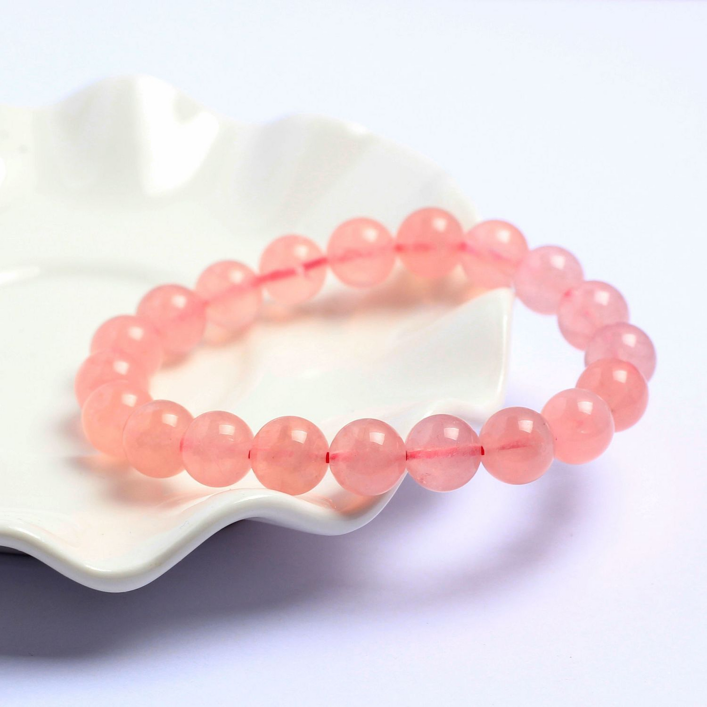 Rose quartz bracelet-粉晶手串