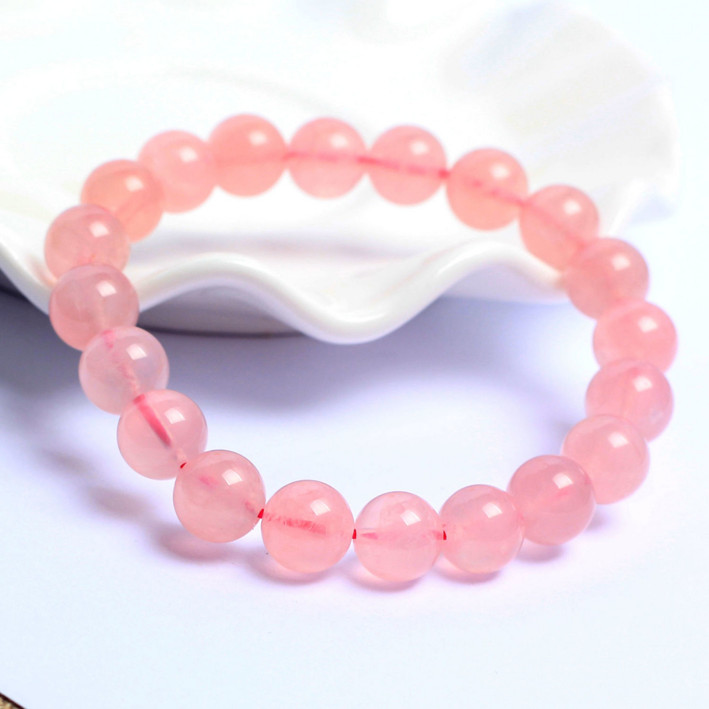 Rose quartz bracelet-粉晶手串